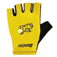Santini Tour De France Official Overall Leader 2023 Short Gloves