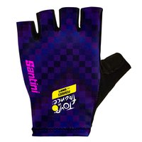 Santini Tour De France Official Tourmalet Kurz Handschuhe
