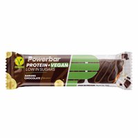 Powerbar Banana E Chocolate ProteinPlus + Vegan 42g 12 Unidades Proteína Barras Caixa