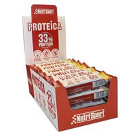 Nutrisport 33% Protein 44gr Protein Bars Box Banana 24 Units