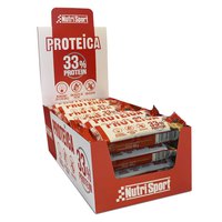 Nutrisport 33% Protein 44gr Protein Bars Box Chocolate Cookie 24 Units